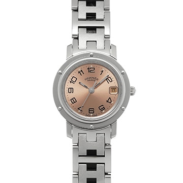 エルメス クリッパー CL4.210.431/3758 ピンク レディース 時計 【中古】【wristwatch】