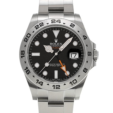 ロレックス エクスプローラーII 216570 ブラック メンズ 時計 【中古】【wristwatch】