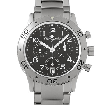 ブレゲ タイプXX トランスアトランティック 3820ST/H2/SW9 ブラック メンズ 時計 【中古】【wristwatch】