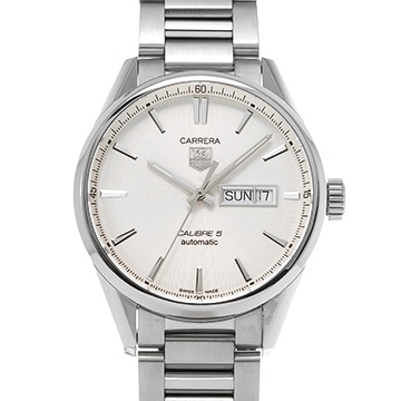 タグ ホイヤー カレラ キャリバー5 デイデイト WAR201B.BA0723 シルバー メンズ 時計 【中古】【wristwatch】