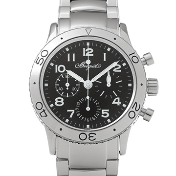 ブレゲ アエロナバル タイプXX 3800ST/92/SW9 ブラック メンズ 時計 【中古】【wristwatch】