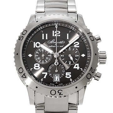 ブレゲ トランスアトランティック タイプXXI 3810ST/92/SZ9 グレー メンズ 時計 【中古】【wristwatch】