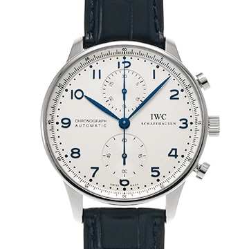 IWC ポルトギーゼ クロノグラフ IW371446 シルバー メンズ 時計 【中古】【wristwatch】