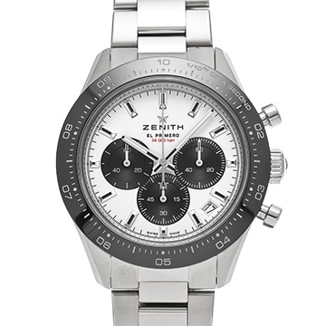 ゼニス クロノマスター スポーツ エル・プリメロ ヨシダスペシャル 03.3102.3600/02.M3100 ホワイト/ブラック メンズ 時計 【中古】【wristwatch】