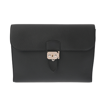 エルメス サック アデペッシュ メッセンジャー 29 ブラック トゴ メンズ バッグ 【中古】【bag】