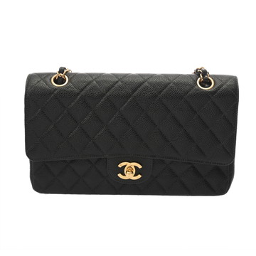 シャネル マトラッセ 11.12 クラシック ハンドバッグ  25cm ブラック A01112 キャビアスキン レディース バッグ 【中古】【bag】