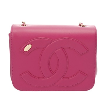 シャネル チェーンショルダー ビッグココ ピンク AS0231 カーフスキン レディース バッグ 【中古】【bag】