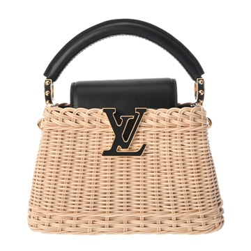 ルイ ヴィトン カプシーヌ MINI  ノワール M26003 ラタン/カウハイドレザー レディース バッグ 【中古】【bag】