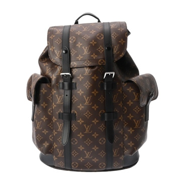 ルイ ヴィトン モノグラムマカサー クリストファー MM ブラウン M43735 モノグラムキャンバス メンズ バッグ 【中古】【bag】