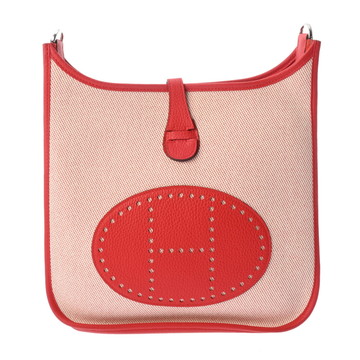 エルメス エヴリン3 PM エクリュ/ルージュクー トワルアッシュ/トリヨンクレマンス レディース バッグ 【中古】【bag】