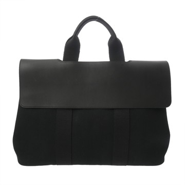 エルメス ヴァルパライソ MM ブラック トワルシェブロン/ヴォーグミ レディース バッグ 【中古】【bag】