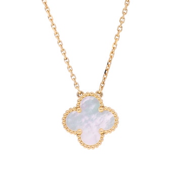 ヴァン クリーフ&アーペル ヴィンテージアルハンブラ ネックレス ゴールド VCARA45900 K18イエローゴールド YG レディース ジュエリー 【中古】【jewelry】