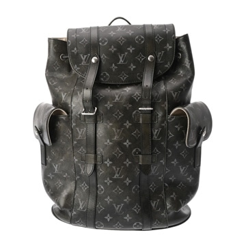 ルイ ヴィトン ブラッシュドモノグラム クリストファー MM ブラック/ブラン M11521 レザー メンズ バッグ 【中古】【bag】
