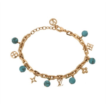 ルイ ヴィトン ブレスレット マイLV パール ゴールド M1124A メタル/ターコイズ レディース ジュエリー 【中古】【jewelry】