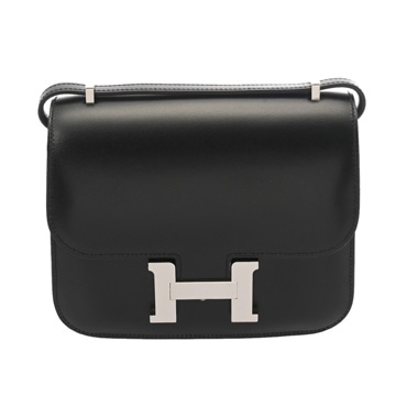エルメス コンスタンス3 ミニ18 ミロワール ブラック ボックスカーフ レディース バッグ 【中古】【bag】