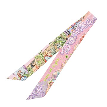 エルメス ツイリー CITY OF LIGHT マルチカラー 064103S シルク100％ レディース 【新品】【other】