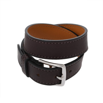 エルメス ブレスレット エトリヴィエール ブラウン/シルバー金具 ヴォースイフト レディース ジュエリー 【中古】【jewelry】