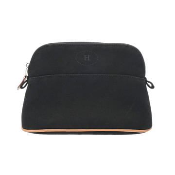 エルメス ボリード ポーチ ミニ ブラック キャンバス ユニセックス 【中古】【bag】