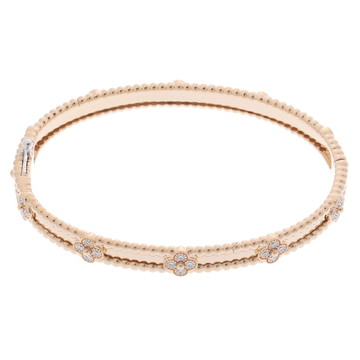 ヴァン クリーフ&アーペル ペルレ スウィートクローバー ブレスレット #M ゴールド VCARP6X600 K18イエローゴールド YG レディース ジュエリー 【中古】【jewelry】