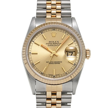 ロレックス デイトジャスト 16233 シャンパン メンズ 時計 【中古】【wristwatch】