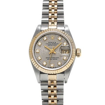ロレックス デイトジャスト 26 69173G グレーコンピュータ/ダイヤモンド レディース 時計 【中古】【wristwatch】
