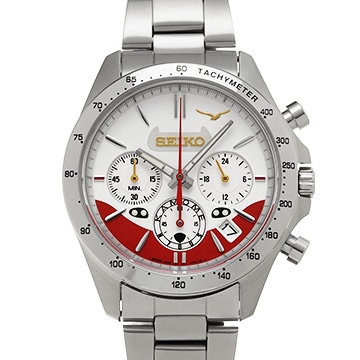 セイコー 新幹線 かもめデビュー記念ウォッチ 8T63-01M0 ホワイト/レッド メンズ 時計 【中古】【wristwatch】