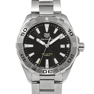 タグ ホイヤー アクアレーサー クォーツ WBD1110.BA0928 ブラック メンズ 時計 【中古】【wristwatch】