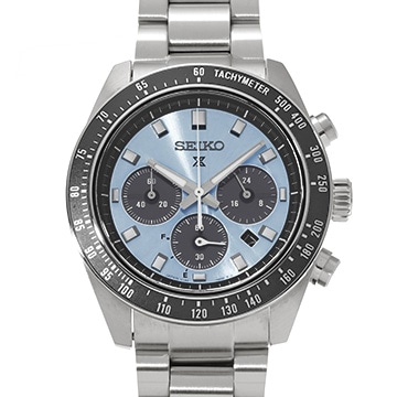 セイコー プロスペックス スピードタイマー ソーラークロノグラフ SBDL109 アイスブルー/ブラック メンズ 時計 【中古】【wristwatch】