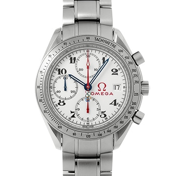 オメガ スピードマスター デイト オリンピックコレクション 323.10.40.40.04.001 ホワイト メンズ 時計 【中古】【wristwatch】