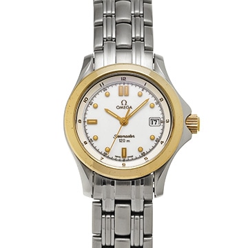 オメガ シーマスター 120 2471.20 ホワイト レディース 時計 【中古】【wristwatch】
