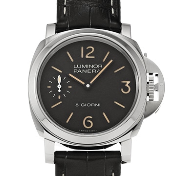 パネライ ルミノール ベース 8デイズ PAM00915 ブラック メンズ 時計 【中古】【wristwatch】