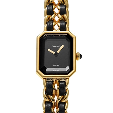 シャネル プルミエール M H0001 ブラック レディース 時計 【中古】【wristwatch】
