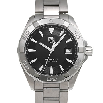タグ ホイヤー アクアレーサー クォーツ WAY1110.BA0928 ブラック メンズ 時計 【中古】【wristwatch】
