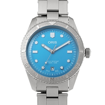 オリス ダイバーズ 65 コットンキャンディ 01 733 7771 4055-07 8 19 18 ブルー メンズ 時計 【中古】【wristwatch】