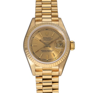 ロレックス デイトジャスト 69178 シャンパン レディース 時計 【中古】【wristwatch】