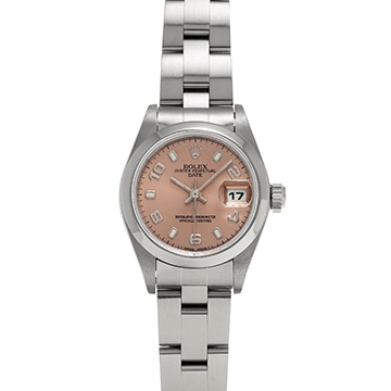 ロレックス オイスターパーペチュアル デイト 69160 ピンク レディース 時計 【中古】【wristwatch】