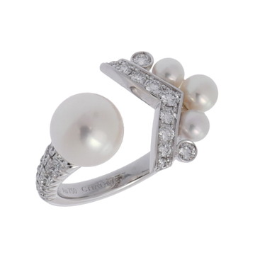 ショーメ ジョゼフィーヌ リング #50 シルバー 085044-050 K18ホワイトゴールド WG/パール レディース ジュエリー 【中古】【jewelry】