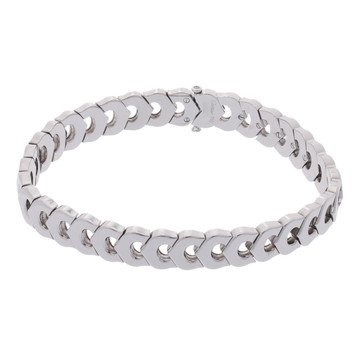 カルティエ Cドゥ ブレスレット  シルバー K18ホワイトゴールド WG レディース ジュエリー 【中古】【jewelry】