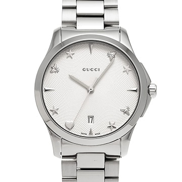 グッチ Gタイムレス YA1264028 シルバー メンズ 時計 【中古】【wristwatch】