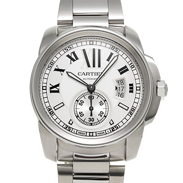 カルティエ カリブル ドゥ カルティエ W7100015 シルバー メンズ 時計 【中古】【wristwatch】