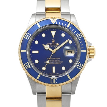 ロレックス サブマリーナ デイト 16613 ブルー メンズ 時計 【中古】【wristwatch】