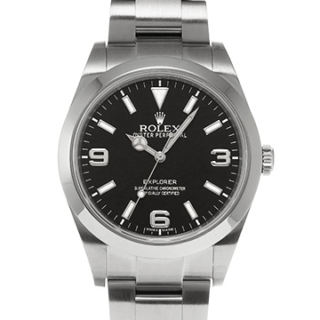 ロレックス エクスプローラー 214270 ブラック メンズ 時計 【中古】【wristwatch】