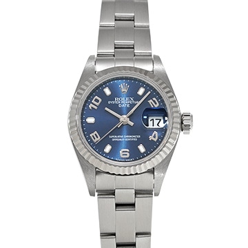 ロレックス デイトジャスト 79174 ブルー レディース 時計 【中古】【wristwatch】