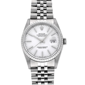 ロレックス デイトジャスト 16220 ホワイト メンズ 時計 【中古】【wristwatch】