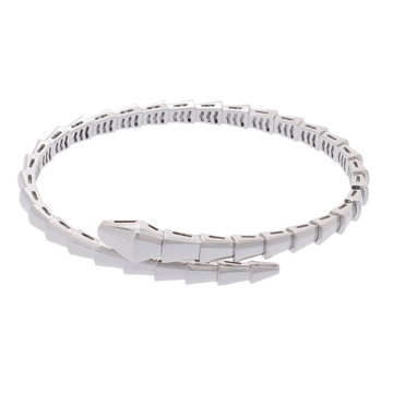 ブルガリ セルペンティヴァイパーブレスレット #17 シルバー 360719 K18ホワイトゴールド WG レディース ジュエリー 【中古】【jewelry】