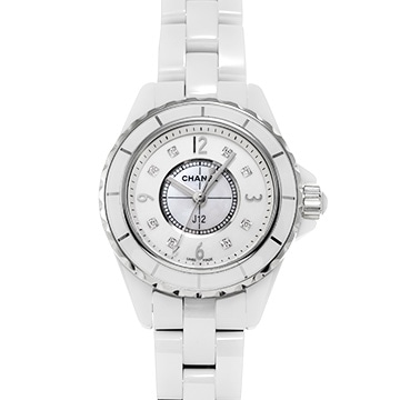 シャネル J12 29MM H2570 ホワイトシェル/ダイヤモンド レディース 時計 【中古】【wristwatch】