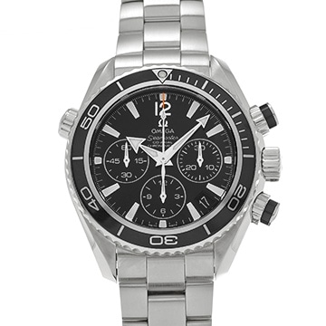 オメガ シーマスター プラネットオーシャン 600 コーアクシャル クロノグラフ 222.30.38.50.01.001 ブラック ユニセックス 時計 【中古】【wristwatch】