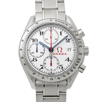 オメガ スピードマスター デイト オリンピックコレクション 3516.20 ホワイト メンズ 時計 【中古】【wristwatch】