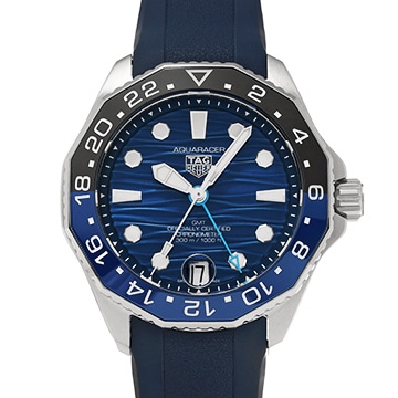 タグ ホイヤー アクアレーサー プロフェッショナル300 GMT WBP5114.FT6259 ブルー メンズ 時計 【中古】【wristwatch】