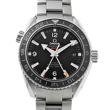 オメガ シーマスター プラネットオーシャン 600 コーアクシャル GMT 232.30.44.22.01.001 ブラック メンズ 時計 【中古】【wristwatch】